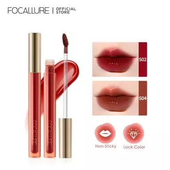 FOCALLURE Водянистый желейный блеск для губ, водостойкий, долговечный, увлажняющий, матовый, жидкая помада, сексуальный прозрачный оттенок для губ, косметика для макияжа