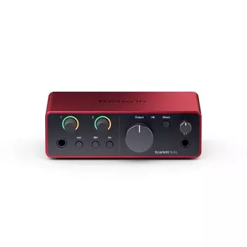 Focusrite Scarlett Solo USB-аудиоинтерфейс 4-го поколения для гитаристов, вокалистов и продюсеров. Высококачественная студийная запись. Все
