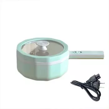 Focustar Электрическая кастрюля для одного человека или двух Маленький гриль 2 уровня нагрева Для жарки одной руки Спать в гостиной Японская инструкция по эксплуатации зелёный