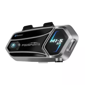 FODSPORTS Мотоциклетный интерком Air 20 часов непрерывного разговора 4 человек одновременно, все подключены к одной автоматической связи FM радио музыка