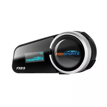 FODSPORTS Мотоциклетный интерком FX6 S Мотоциклетный одновременный ЖК-экран FM автоматическая связь может быть подключена к другому шуму 20 часов