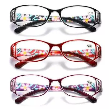 FOENIXSONG женские очки для чтения с линзами против синего луча + 1,00 + 2,00 + 3,00 + 4,00 с цветочным принтом плюс очки по рецепту для женщин SK765 4