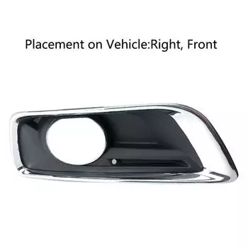 Fog Light Cover Bumper Grille Bezel Right Passenger For Chevy Malibu 2012-2015