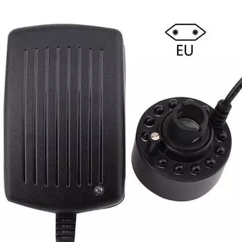 Fog Maker Fogger Pond Fountains Fog Machine Sprayer Humidifier 12 LED Home Aquariums