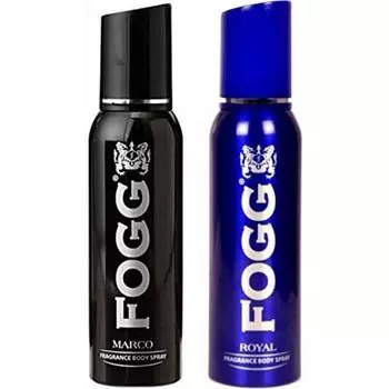 Fogg 1 Marco и 1 Royal Дезодорант Комбинированная упаковка из 2 спреев для тела - Для мужчин (240 мл, Упаковка 2 шт.)