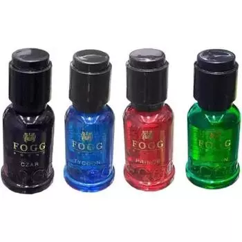 Fogg Духи Аромат Царь, Принц, Султан и Магнат Аромат 30 мл x 4 Парфюмированный спрей для тела - Для мужчин и женщин (120 мл, Упаковка 4 шт.)