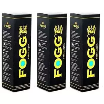 FOGG Fresh Aqua спрей для тела 120 мл* 3 шт fa-03 Спрей для тела - для мужчин и женщин (360 мл, Упаковка 3 шт.)