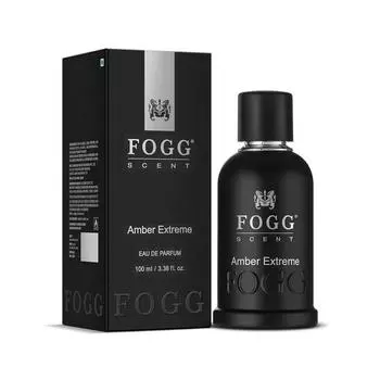 FOGG Men Spray Scent Amber Extreme Perfume, стойкий, свежий и мощный древесный аромат-спрей с ароматом янтаря, парфюмированная вода, 100 мл