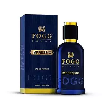 FOGG Men Spray Scent Impressio Perfume, стойкий, свежий и мощный аромат-спрей, парфюмированная вода - 2 X 100 мл (Пакет из 2), 200 миллилитров