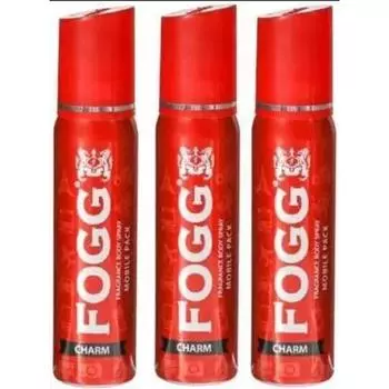 FOGG Мужской и женский Charm Body Spray Mobile Pack Pocket Deo (25 мл х 3) Дезодорант-спрей с ароматом свежести - & (75 мл, упаковка из 3 шт.) Спрей для тела