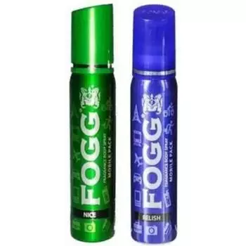 Fogg Nice & Relish Body Spray 25 мл *2 Мобильная упаковка из 2 карманных дезодорантов-спрей для тела - для мужчин и женщин (25 мл, Упаковка 2 шт.)