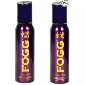 FOGG Paradise с 1000 распылениями Ароматный спрей для тела Спрей для тела - Для женщин (240 мл, Упаковка 2 шт.)