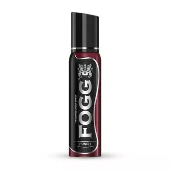 Fogg Punch No Gas Deodorant for Men, Стойкий парфюмированный спрей для тела, 150 мл