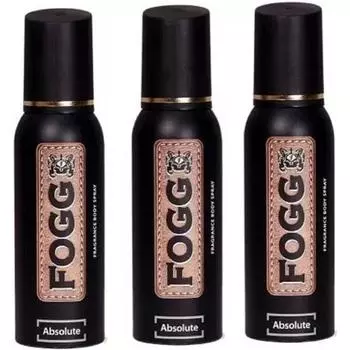 FOGG Спрей для тела с абсолютным ароматом (пакет из 3) Спрей для тела - для мужчин и женщин (360 мл, Упаковка 3 шт.)