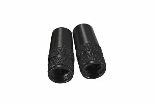 FOGLIA Aluminum Valve Cap Presta Style 2 Pieces Black Bicycle LY-NC-FR (2PCS) чёрный