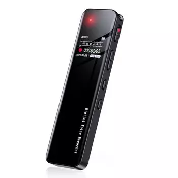 Fohil Voice Small 64GB IC Длительный непрерывный простой VOR аудио Раздельная автоматическая запись AGC Шумоподавление Стерео пароль Повторный необнаруживаемый вызов