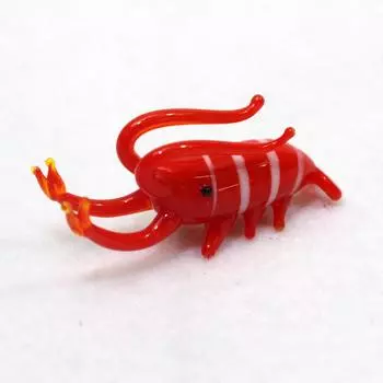 Fokart cute handmade glasswork shrimp CKK512