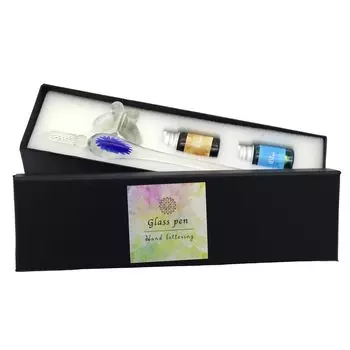 Fokart Симпатичные стеклянные ручки ручной работы Цветок Синий 2-цветный набор