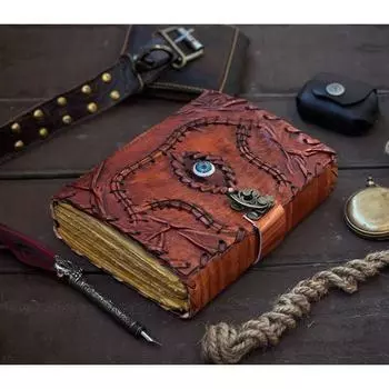 Фокус-покус Книга заклинаний Фокус-покус Книга заклинаний Опора Подарки Хэллоуин Декор 7 x 5 in коричневый