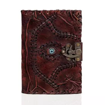Фокус-покус Книга заклинаний Сглаза Кожаный дневник Блокнот Кожаный журнал 7 x 5 in коричневый