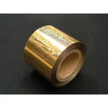 Фольга Murata с золотым листом и блеском Для машин с «сверкающей» фольгой для тиснения голограммой горячего тиснения (Узор из золотых точек) [Для изделий из кожи/настоящей кожи