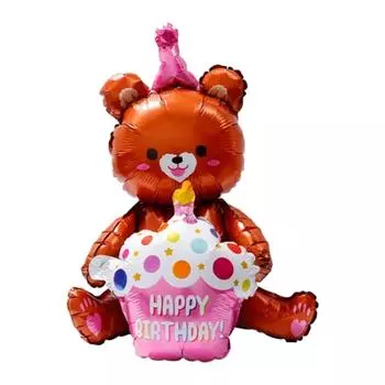 Фольгированный воздушный шар Mylar Balloon Яркие воздушные шары Фольгированный праздничный воздушный шар для дня рождения Воздушные шары Mylar розовый