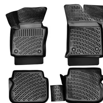 Фольксваген Кадди (2016-2020) Высококачественные и прочные резиновые автомобильные коврики — без запаха, нескользящие, долговечные.