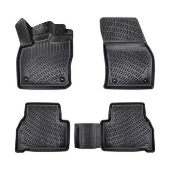 Фольксваген Кадди (После 2020 года) Высококачественные и прочные резиновые автомобильные коврики — без запаха, нескользящие, долговечные.