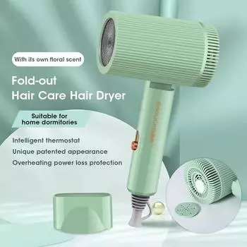 Складной профессиональный фен с ионизацией, быстрый фен, фен с постоянной температурой, уход за волосами, портативный фен EU розовый