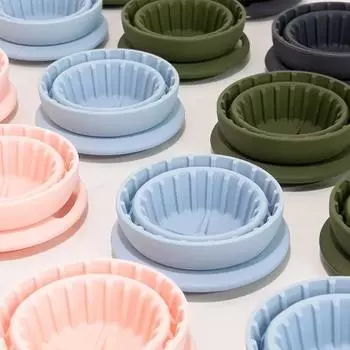 Foldable Coffee Filter Reusable Silicone Coffee Dripper Threaded Filter Cup Outdoor Camping Trip Coffee Filter Smart Cup