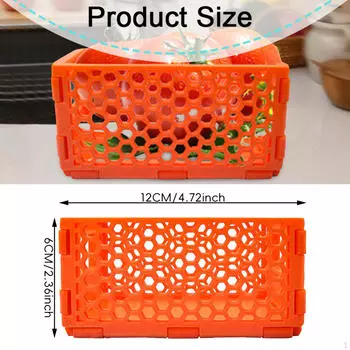 Foldable Desktop Storage Box Folding Basket Sturdy Drawer Organizer for Bathroom Cosmetics