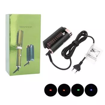 Складная расческа-выпрямитель для волос Быстро нагревающаяся расческа Регулируемая электрическая расческа для волос