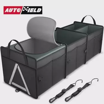 Foldable Insulated Ice Pack Glove Box and Car Trunk Storage