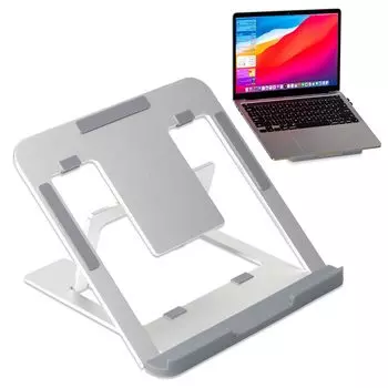 Foldable Laptop PC Tablet Heat Ergonomic Fits Inch and Stand, Stand, Stand, Dissipation, Non-Slip, Design, 9.7-15.6 Laptops, Tablets, E-Readers