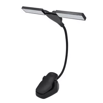 Foldable Music Stand Light with 3 Adjustable Brightness Levels, Clip-on Piano Light, Music Light with Eye Care Beads for Piano, Guitar, and Other
