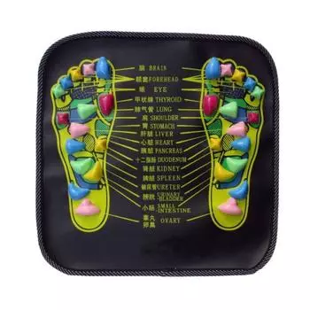 Foldable Reflexology Walk Stone Foot Walk Massager Mat 34x34cm
