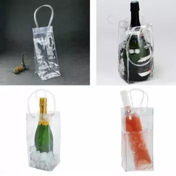 Foldable Wine Bag Carrier Ice Bag Wine Beer Bucket Cooler high quality hot sale 1PC
