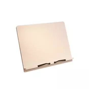 Foldable Wood Reading Stand Adjustable Reading Rest Tablet Stable Book Holder Tray Computer White 28*20cm