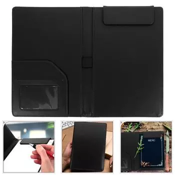Папка Планшет Кошелек Доски Офисные зажимы для документов Визитницы Портативные планшеты Папка-регистратор Меню Медсестра чёрный