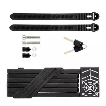 Folding Bike Lock with 3 Key High Security Scooter Lock Heavy Duty Bike Chian Lock for Electric Bike Scooter Motorcycle