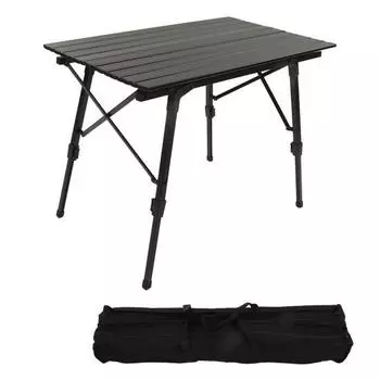Folding Camping Table Aluminum Alloy Waterproof Roll Up Picnic Table with Storage Bag for Outdoor