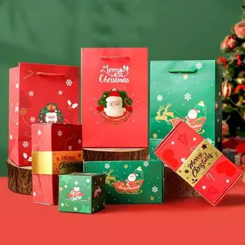 Folding Christmas Surprise Box Merry Christmas Party Decoration Bounce Surprise Gift Box Bouncing Envelope other