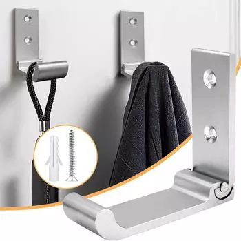 Folding Coat Hooks, Wall Hooks for Hanging Coat Hooks Hardware No Rust Heavy Duty Aluminum Alloy Hooks Wall Mounted key hanger
