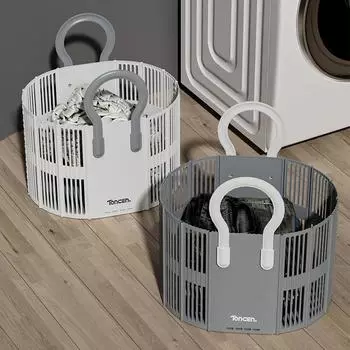 Folding Dirty Clothes Basket Laundry Basket Multifunctional Portable Dirty Clothes Basket Foldable Wall Mounted Storage Basket
