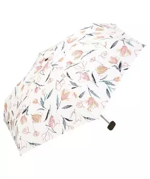 Folding Floating Rain Perfect for and Stylish and Cute for Floral Clear with Gold [2025] Wpc. Umbrella, Tulip, Mini, Off-White, Umbrella, Commuting,