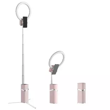 Folding integrated ring stand view actress comes with Bluetooth LED skin care 10 inch outer 3 color step brightness selfie live digital for live