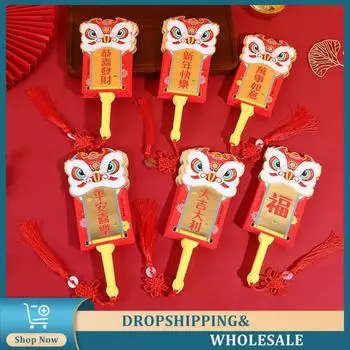 Folding Is Red Seal Fan Thickened Red Envelopes Show The Taste Spring Festival Decoration Supplies Hard Shell Is Sealed Sector