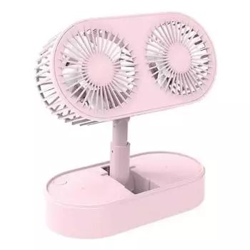 Folding Mini Table Fan Telescopic Air Cooler USB Electric Fan Running