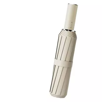 Folding Parasol for Sun and Sun Light Elegant for Men and Women Lightweight, UV-Cut Rain, Compact, Protection, Blocking, Design, Stylish, Beige, бежевый