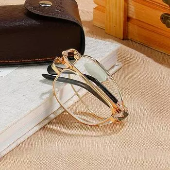Folding Reading Glasses High Definition Crystal Glass Glasses 100